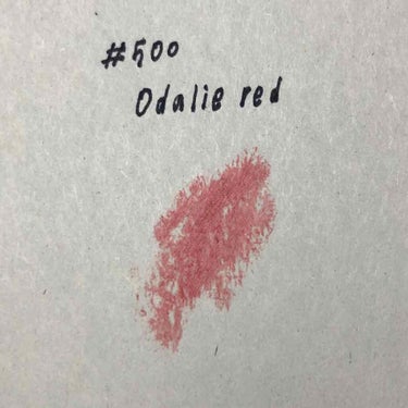 グッチ ルージュ ア レーヴル ヴォワル 500 Odalie Red/GUCCI/口紅を使ったクチコミ（2枚目）