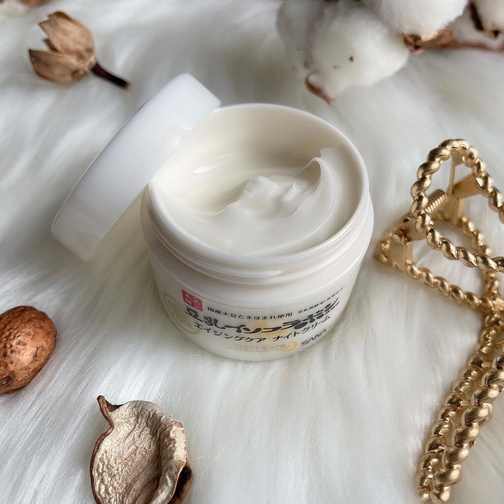 リンクルナイトクリーム/なめらか本舗/フェイスクリームを使ったクチコミ(3枚目)