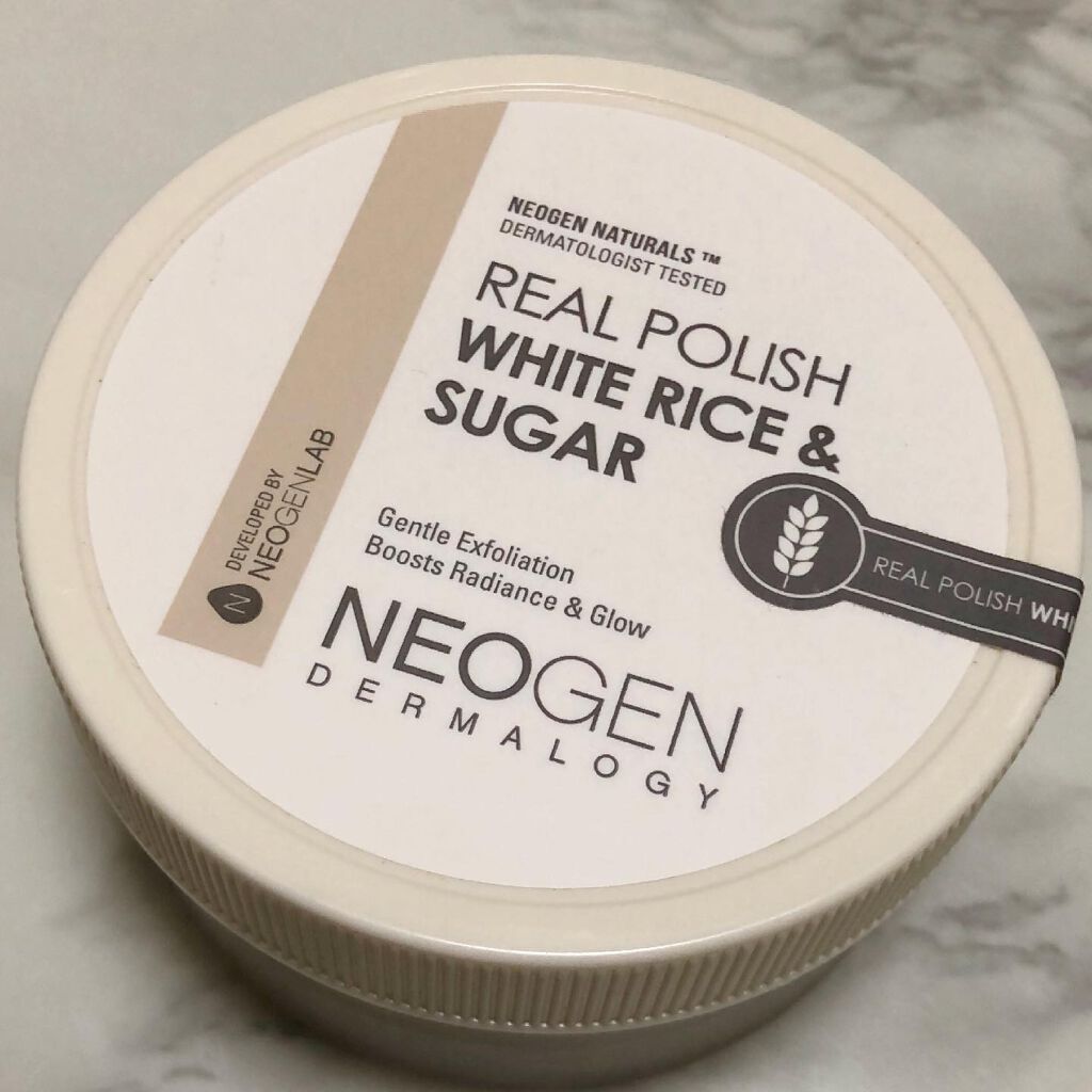 リアルポリッシュ ホワイトライス＆シュガー/NEOGEN/スクラブ・ゴマージュを使ったクチコミ（1枚目）