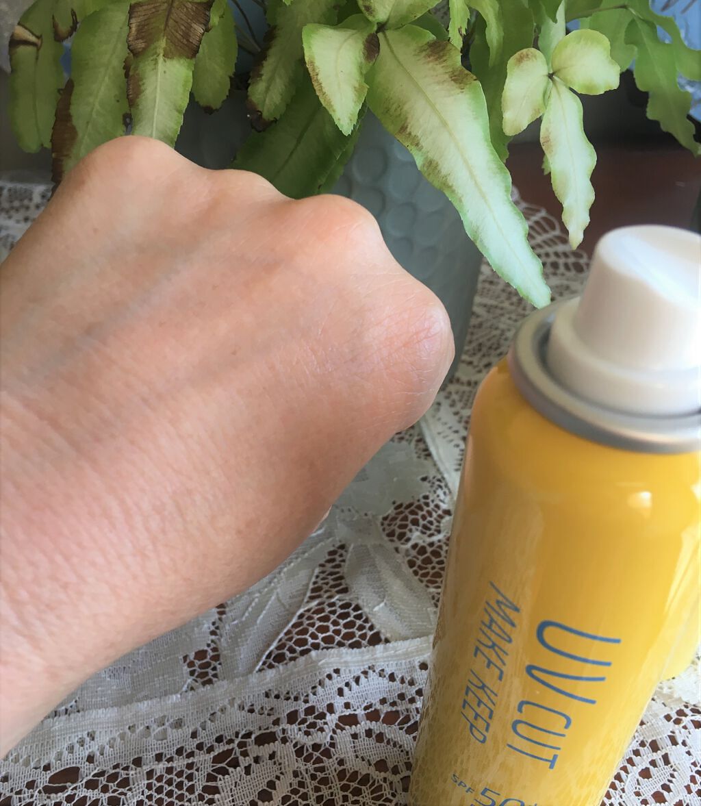 UVカット＆メイクキープスプレー+ /shushupa!/日焼け止めミスト・スプレーを使ったクチコミ（1枚目）