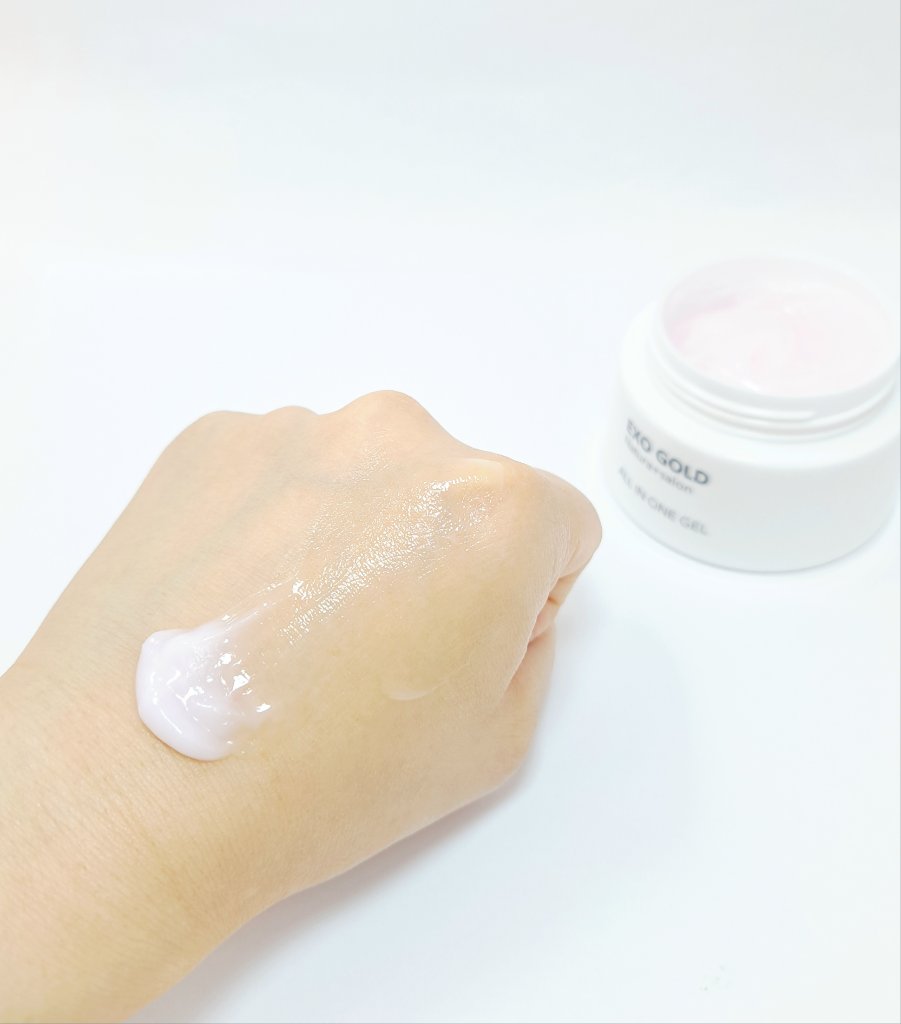 EXO GOLDオールインワンジェル/Natura＋Salon/オールインワン化粧品を使ったクチコミ（3枚目）