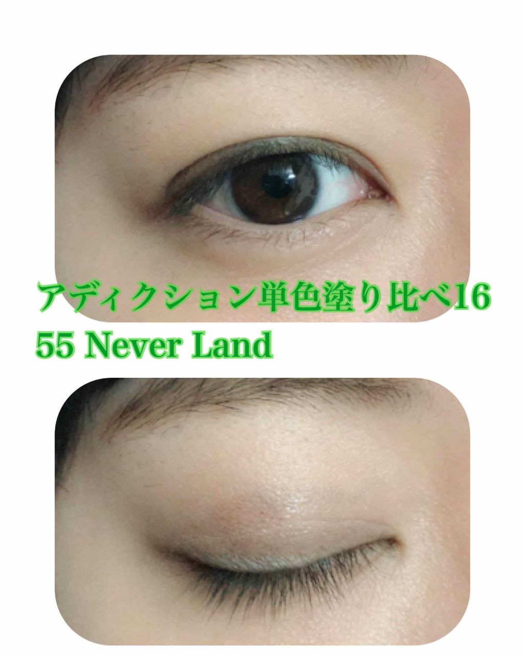 アディクション ザ アイシャドウ 55 Never Land (ME) /ADDICTION/単色アイシャドウを使ったクチコミ（1枚目）