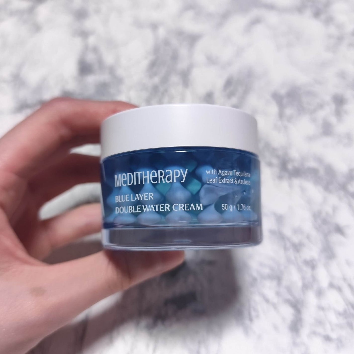 ブルーレイヤーダブルウォータークリーム/MEDITHERAPY/フェイスクリームを使ったクチコミ(1枚目)