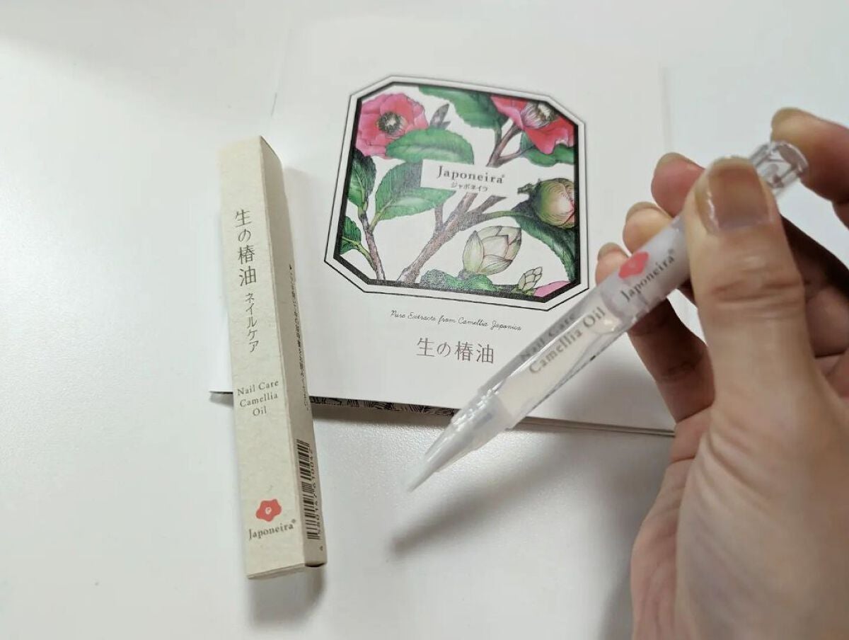 ありがとうこ on LIPS 「ジャポネイラ生の椿油ネイルケア※フェイス用と同じ生の椿油を使用..」(2枚目)