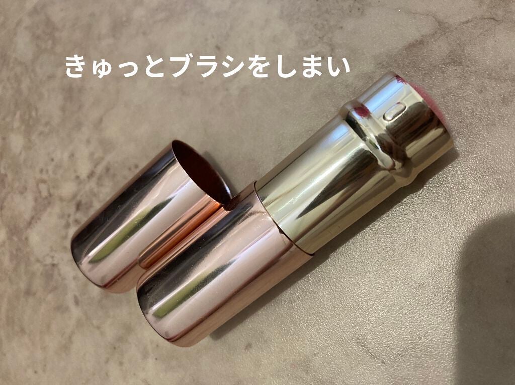 エンジェリッチブラシ スライドチーク/ロージーローザ/メイクブラシを使ったクチコミ(2枚目)