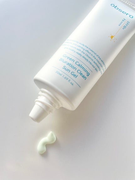 グリーンカーミングブルーレーションクリーンサンジェル/obsero/日焼け止めジェルを使ったクチコミ(2枚目)