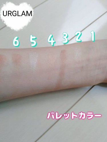 UR GLAM　BLOOMING EYE COLOR PALETTE/U R GLAM/パウダーアイシャドウを使ったクチコミ（3枚目）