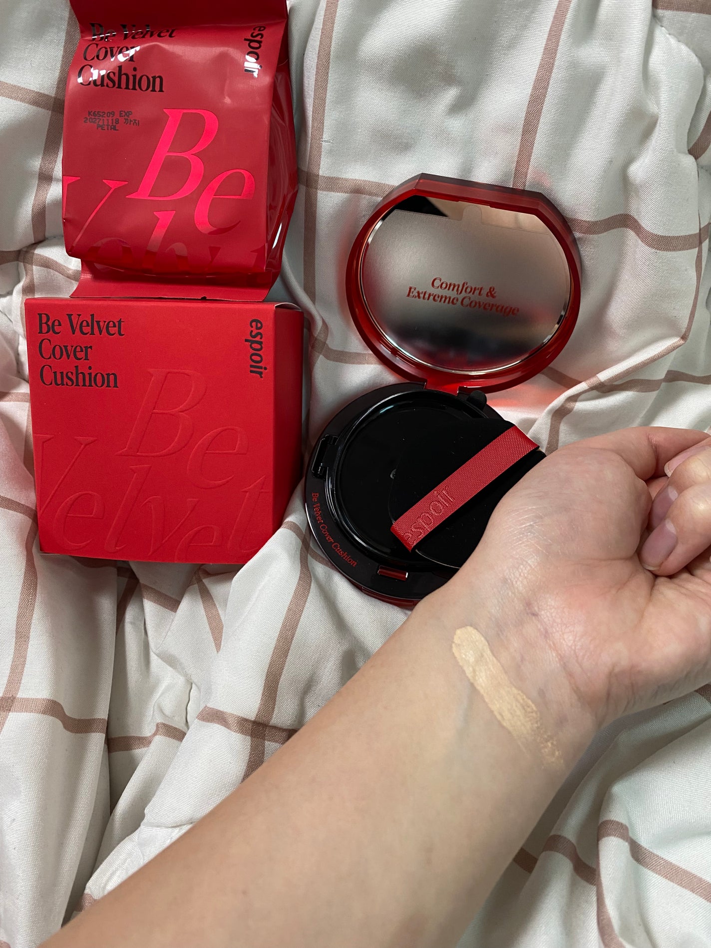 ビーベルベット カバークッション/espoir/クッションファンデーションを使ったクチコミ(1枚目)