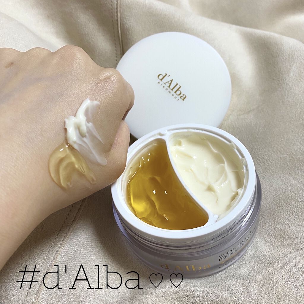 ホワイトトリュフダブルセラムアンドクリーム/ダルバ/フェイスクリームを使ったクチコミ（1枚目）