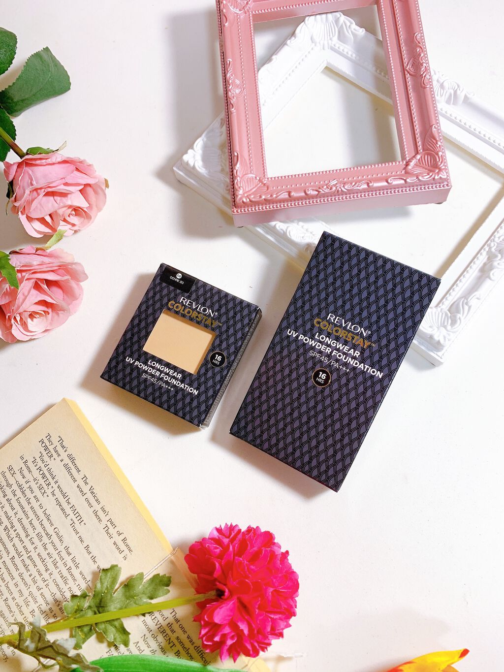 カラーステイ ロングウェア UV パウダー ファンデーション/REVLON/パウダーファンデーションを使ったクチコミ(6枚目)