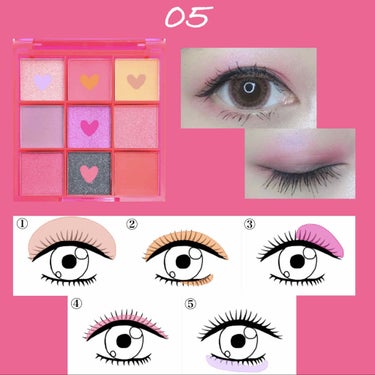 UR GLAM　BLOOMING EYE COLOR PALETTE/U R GLAM/パウダーアイシャドウを使ったクチコミ（2枚目）