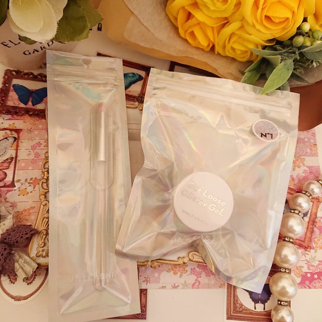 ゲットルーズグリッタージェル/unleashia/グリッターを使ったクチコミ（2枚目）