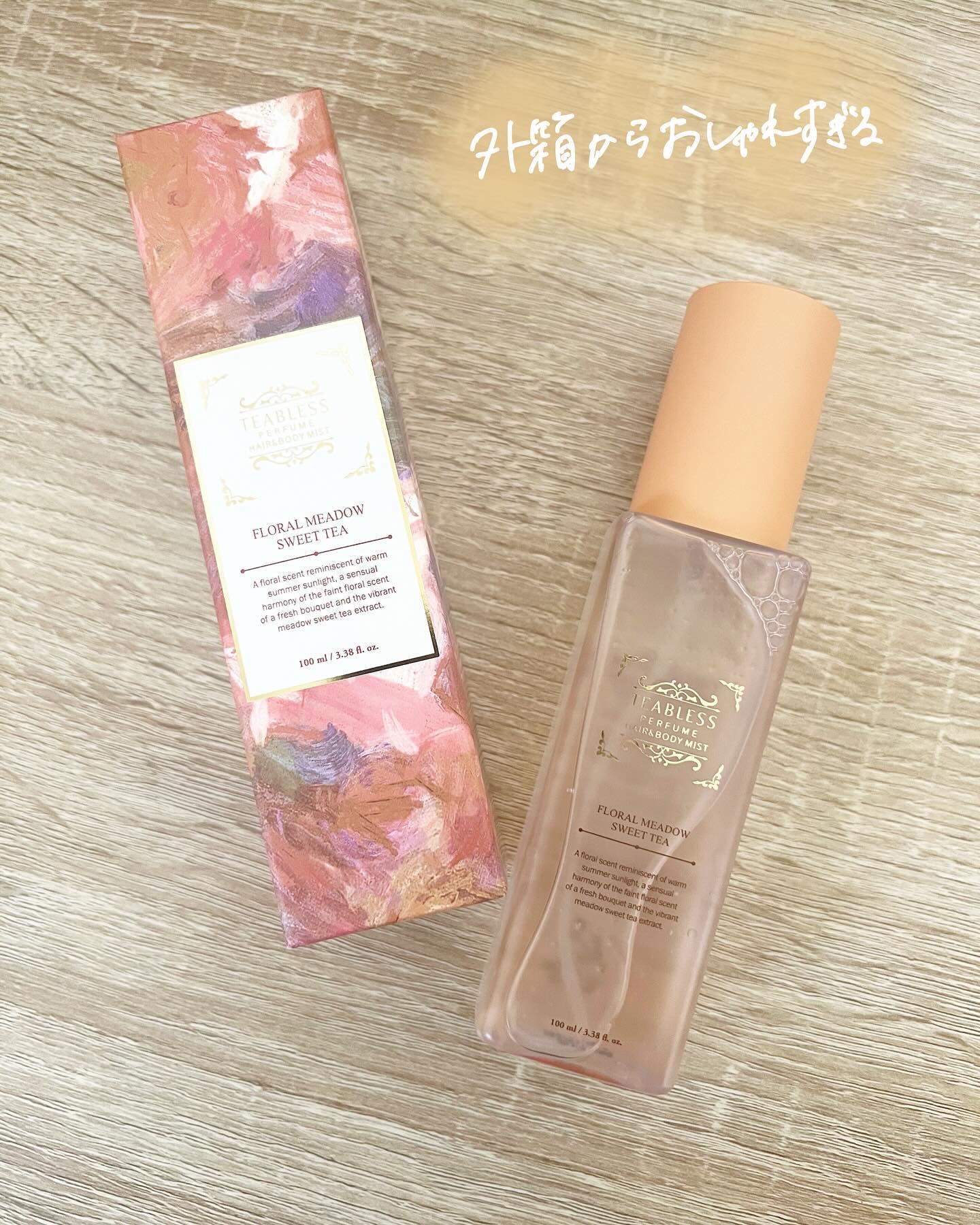 パヒュームヘア&ボディミスト フローラルメドウスウィートティー/TEABLESS/ヘアミストを使ったクチコミ（3枚目）