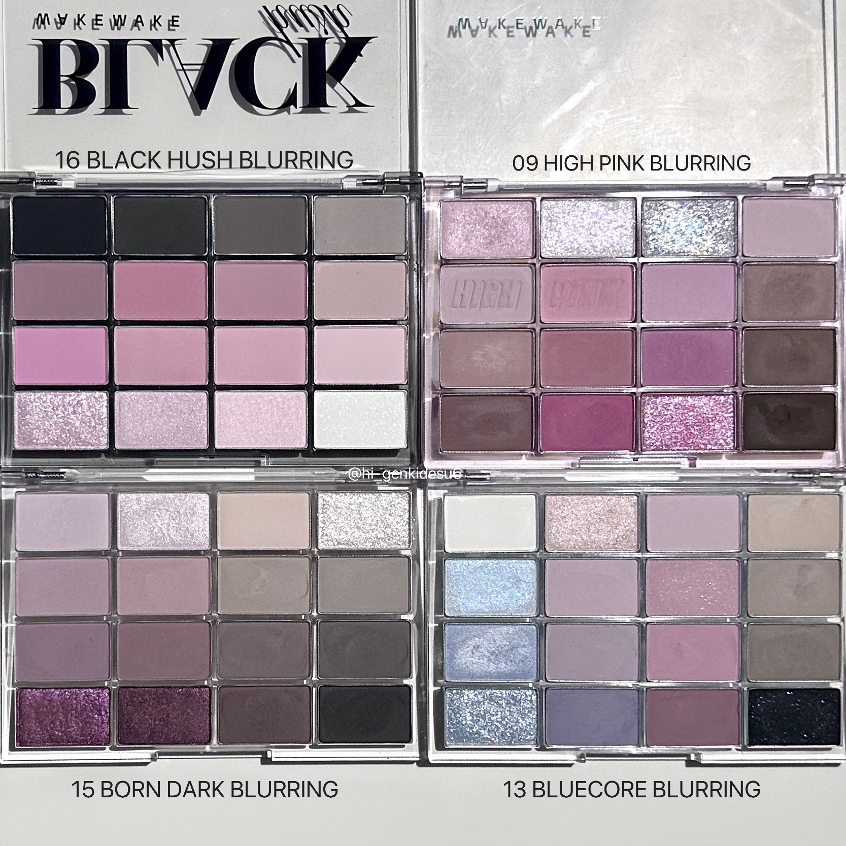 ソフトブラーリングアイパレット/wakemake/アイシャドウパレットを使ったクチコミ（2枚目）