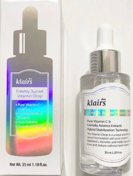フレッシュリージュースドビタミンドロップ(35ml)/Klairs/美容液を使ったクチコミ(3枚目)