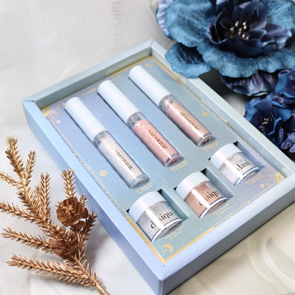 スターリット リキッドグリッター/dasique/メイクアップを使ったクチコミ（2枚目）