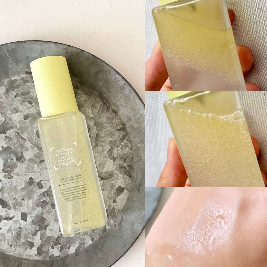 清柑柚子コンブチャパフュームヘア&ボディミスト/TEABLESS/ヘアミストを使ったクチコミ(2枚目)