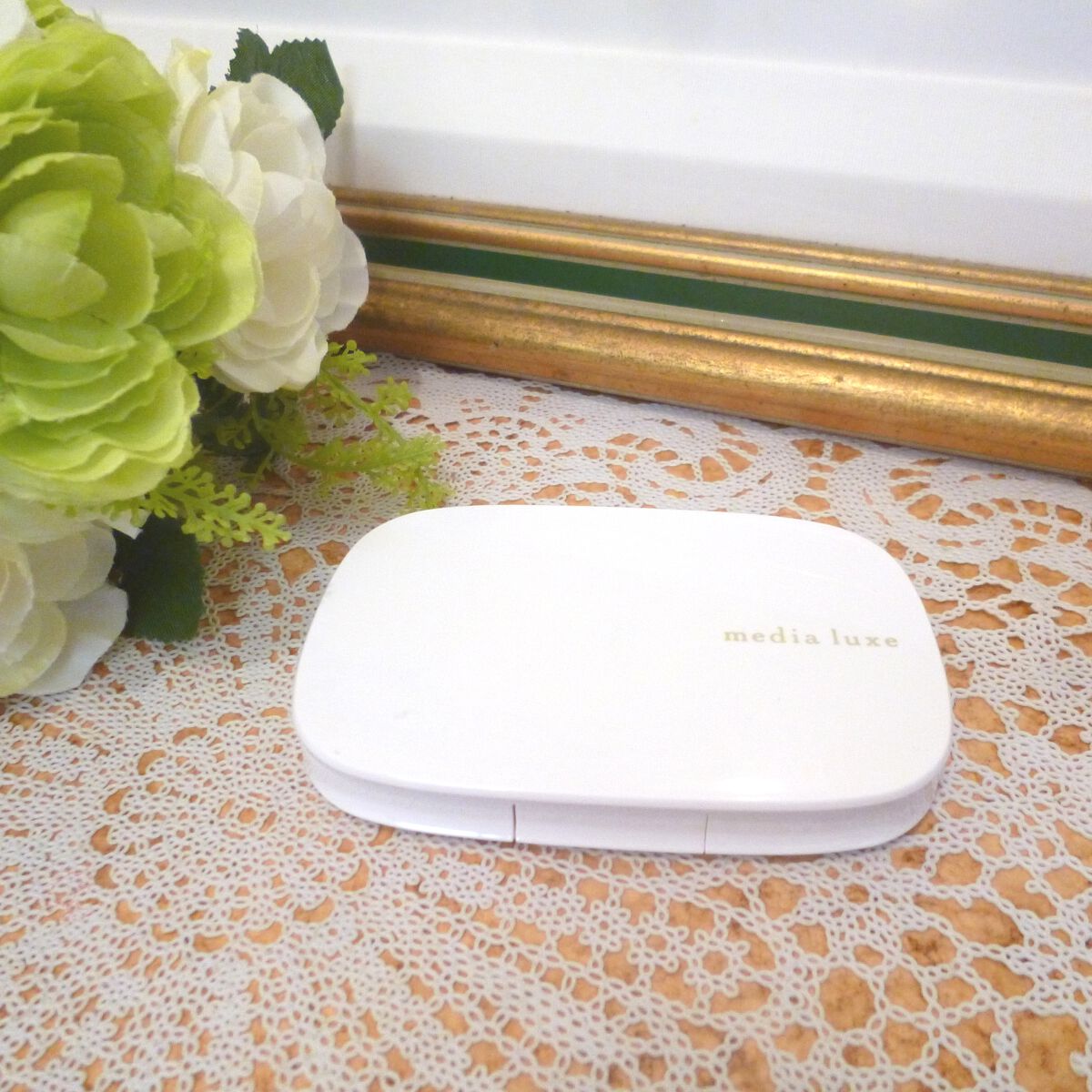 パウダーファンデーション/media luxe/パウダーファンデーションを使ったクチコミ（2枚目）