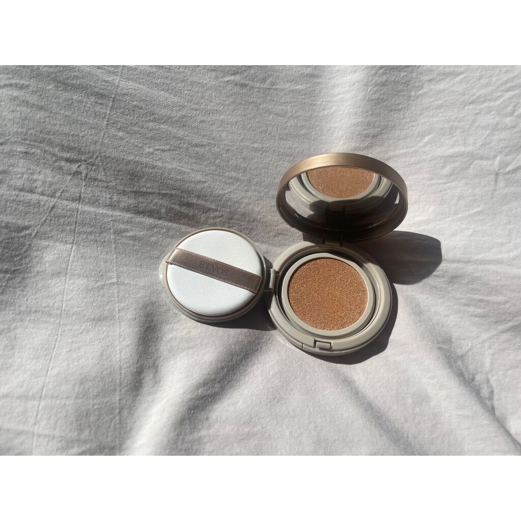 ミネラルグロウスキンクッション/エトヴォス/クッションファンデーションを使ったクチコミ（2枚目）