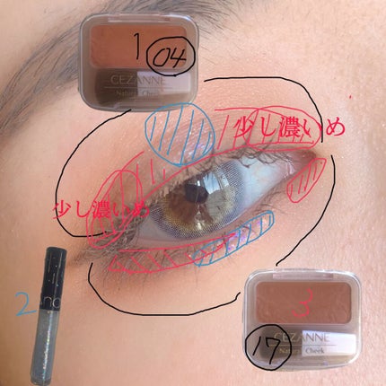 ナチュラル チークN/CEZANNE/パウダーチークを使ったクチコミ(2枚目)