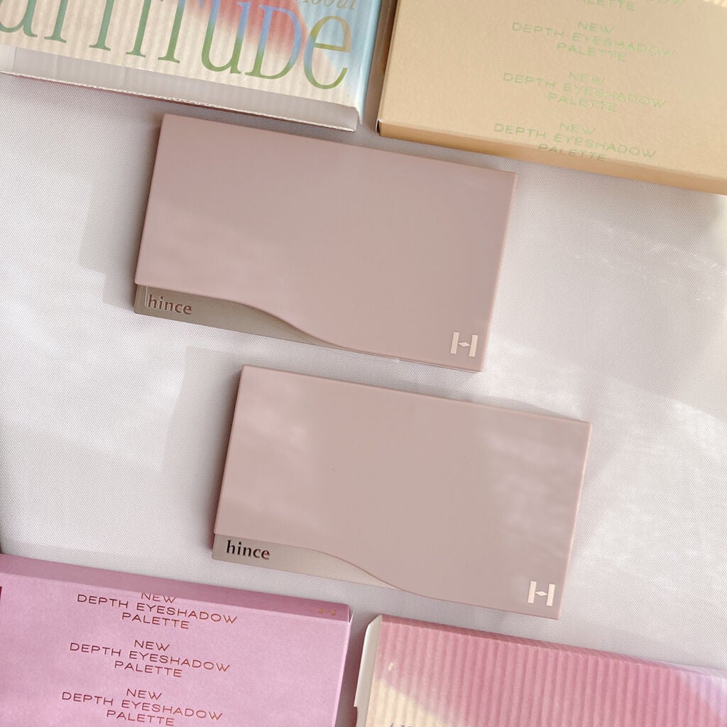 ニューデップスアイシャドウパレット/hince/アイシャドウパレットを使ったクチコミ(4枚目)
