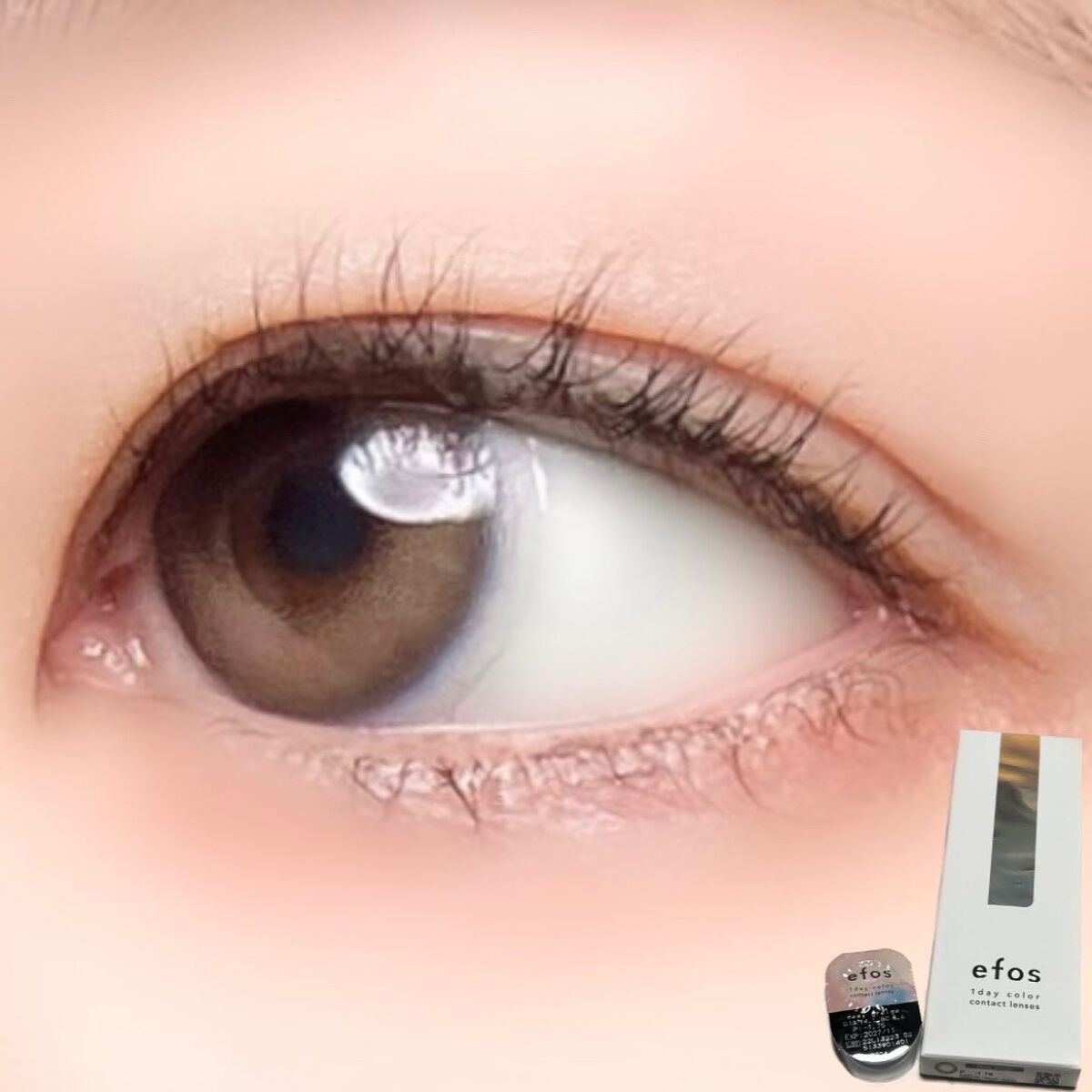 エフォス/MORECONTACT/カラーコンタクトレンズを使ったクチコミ(9枚目)