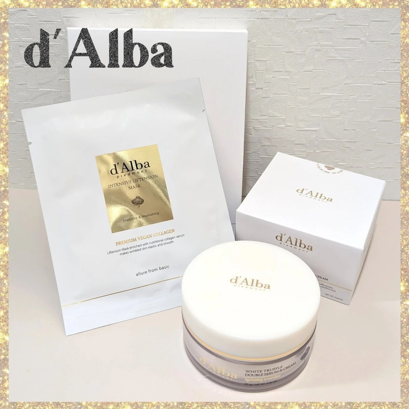 ホワイトトリュフダブルセラムアンドクリーム/ダルバ/フェイスクリームを使ったクチコミ(1枚目)