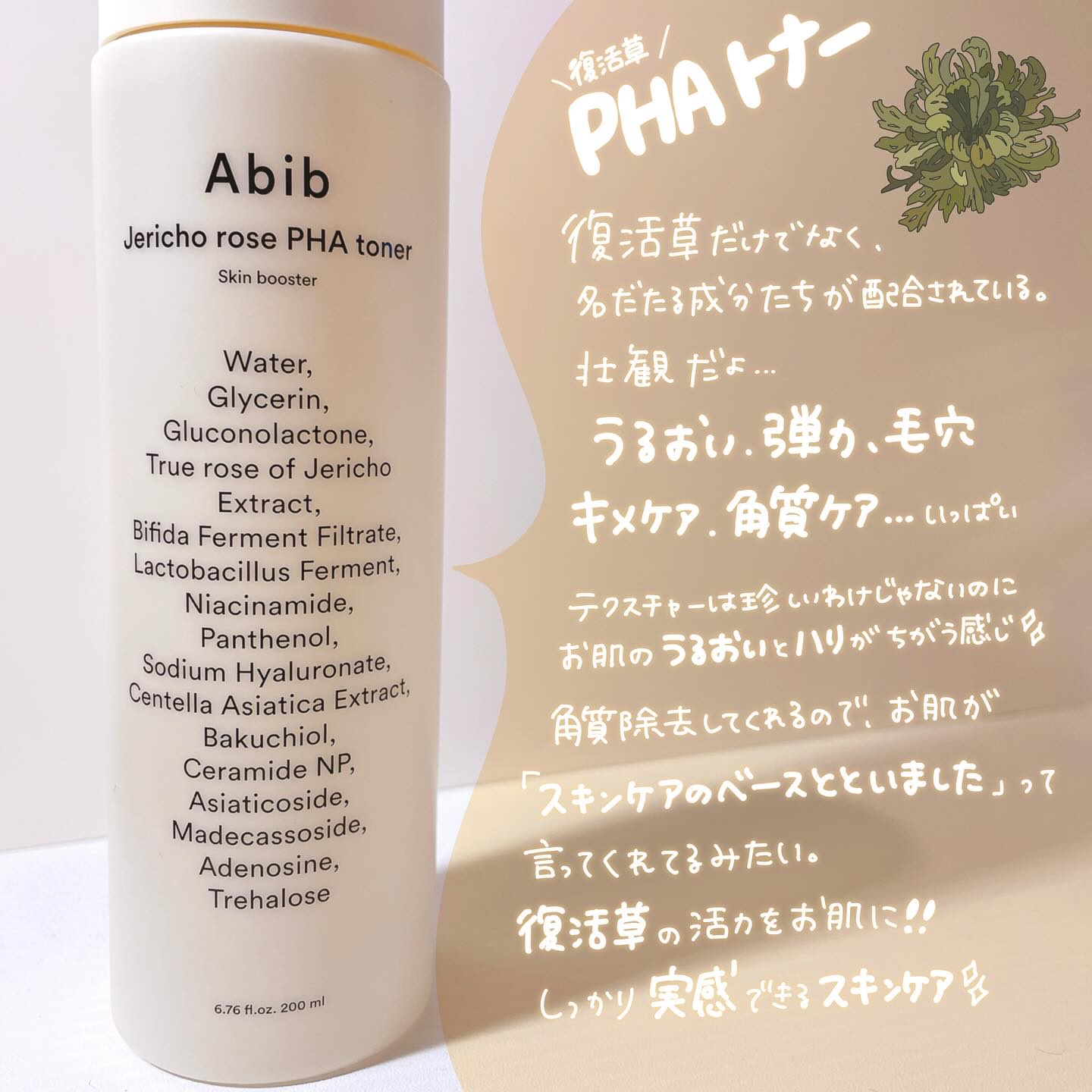 復活草PHAトナー スキンブースター/Abib /化粧水を使ったクチコミ（3枚目）