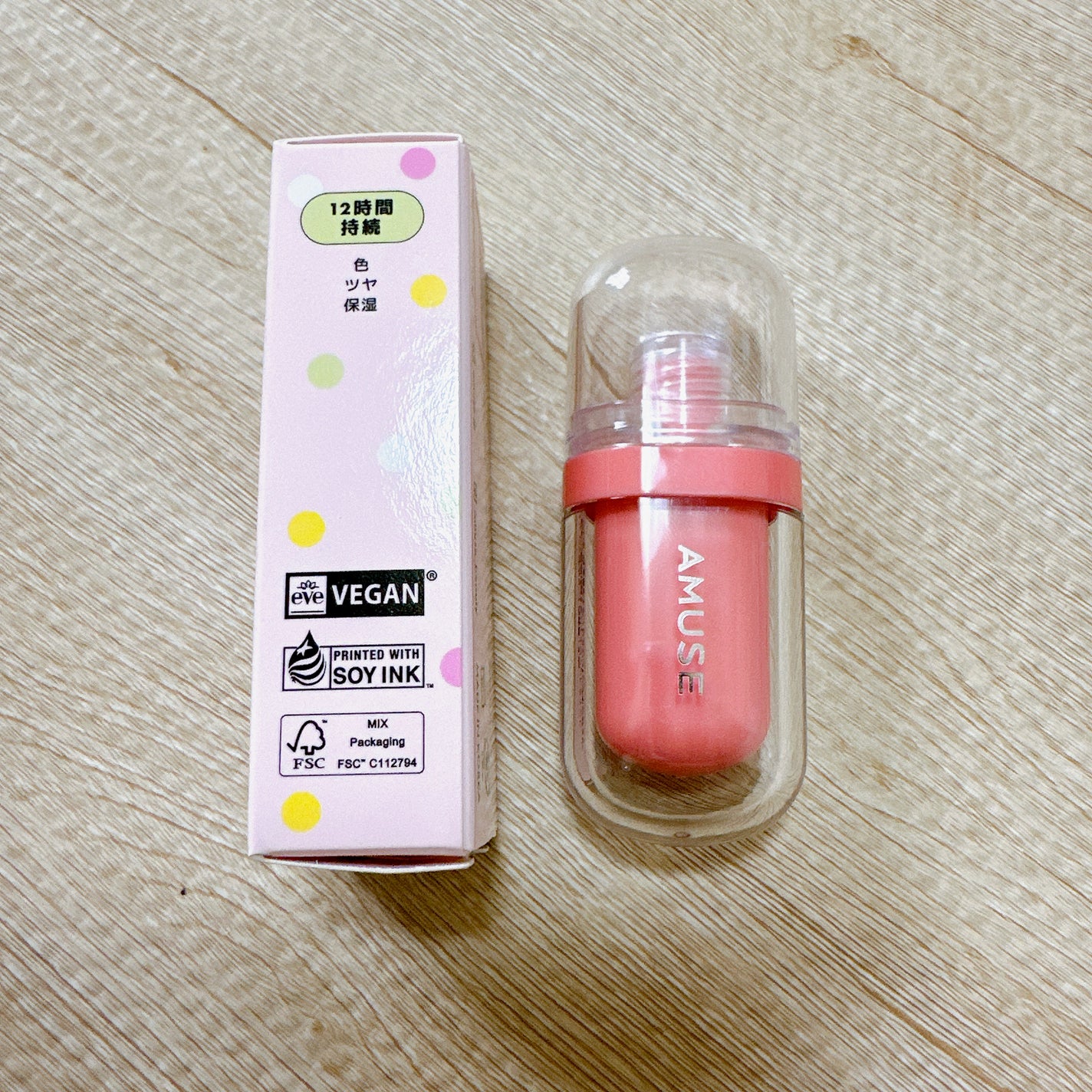 ジェルフィットティント/AMUSE/リップティントを使ったクチコミ(3枚目)