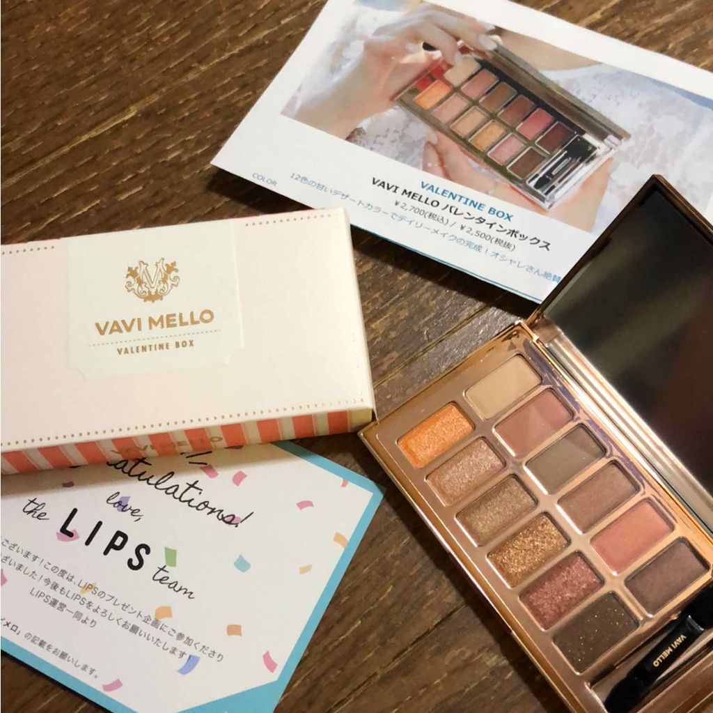バレンタインボックス/VAVI MELLO/アイシャドウパレットを使ったクチコミ（1枚目）