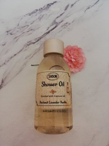  シャワーオイル パチュリ・ラベンダー・バニラ 300ml/SABON/ボディソープを使ったクチコミ（1枚目）