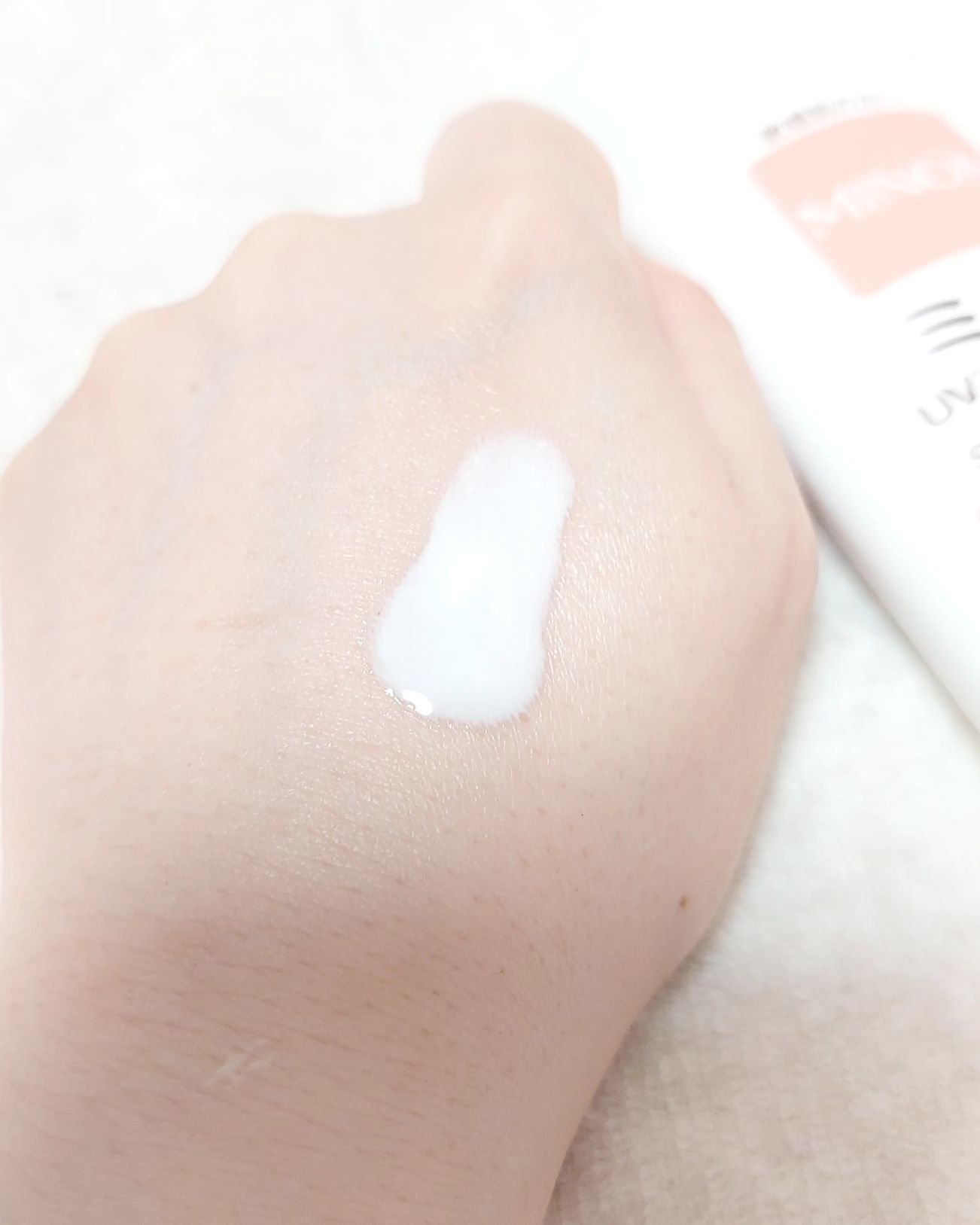 ミノン ミノンUVマイルドミルクのクチコミ「#PR #ミノン
#ミノンUVマイルドミルク #防ぐミノン #日焼け止め #敏感肌

@min.....」（2枚目）