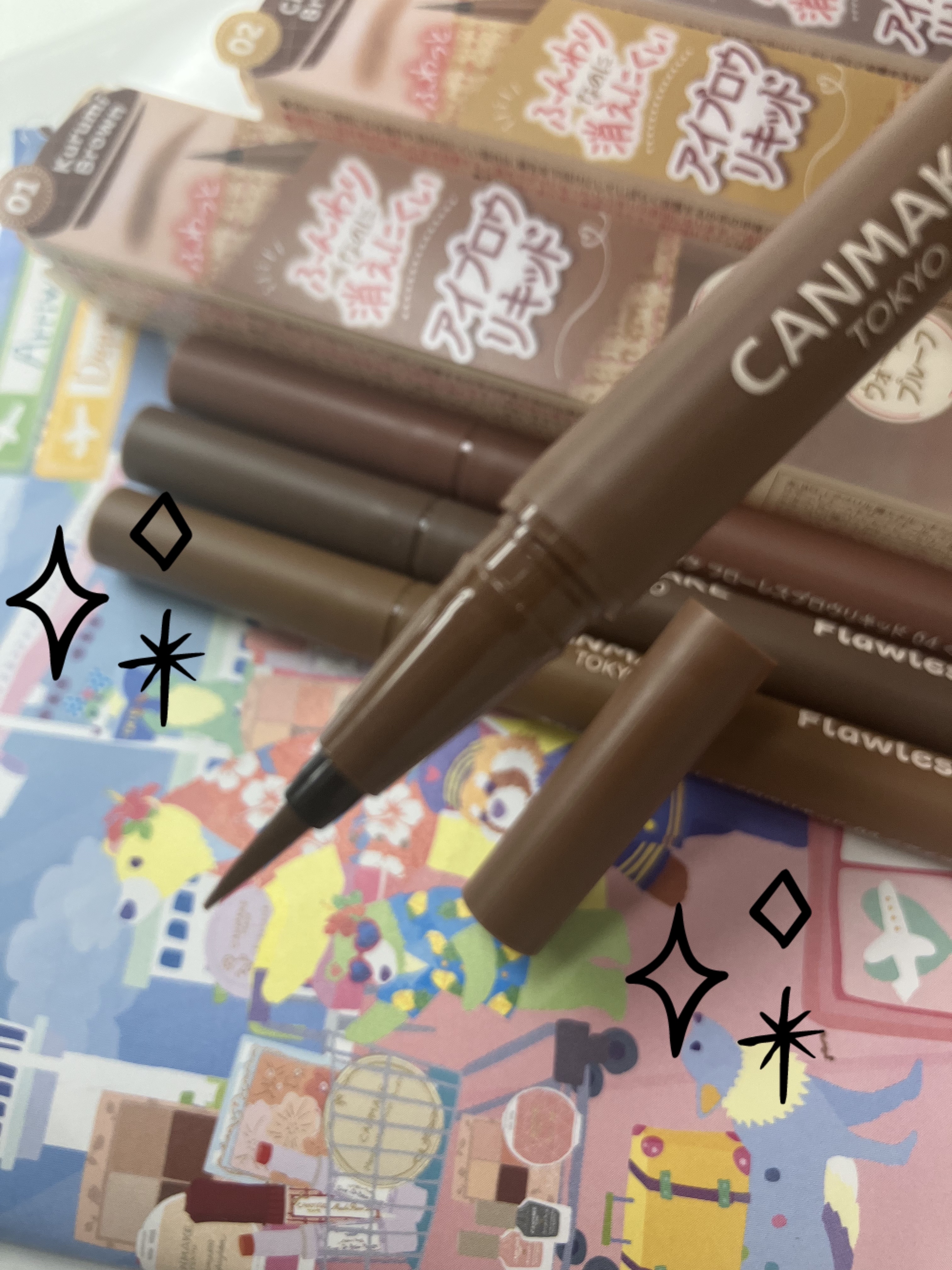 フローレスブロウリキッド/キャンメイク/リキッドアイブロウを使ったクチコミ（3枚目）