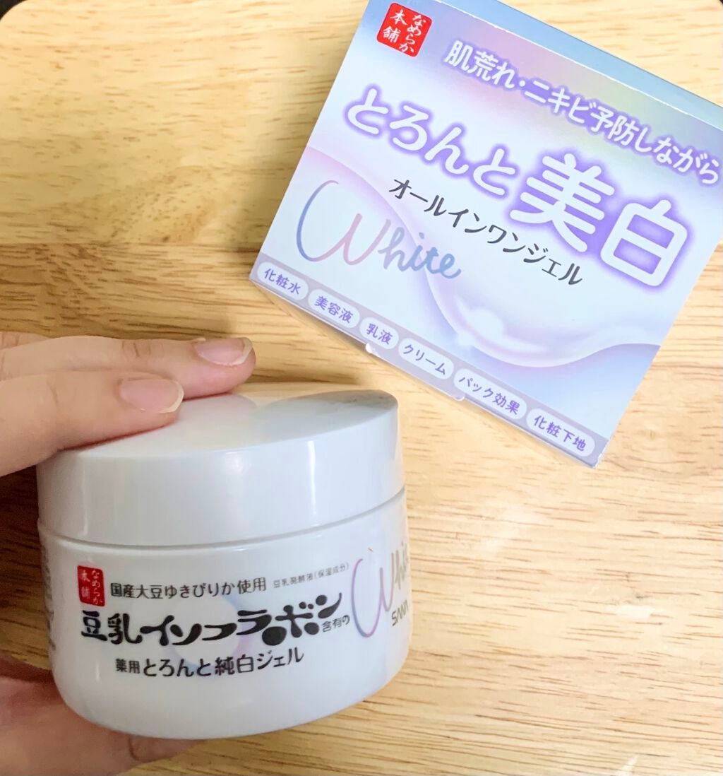 とろんと濃ジェル 薬用美白 N/なめらか本舗/オールインワン化粧品を使ったクチコミ(1枚目)