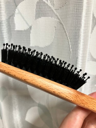 ブナ材ヘアブラシ ミックス毛/無印良品/ヘアブラシを使ったクチコミ（2枚目）