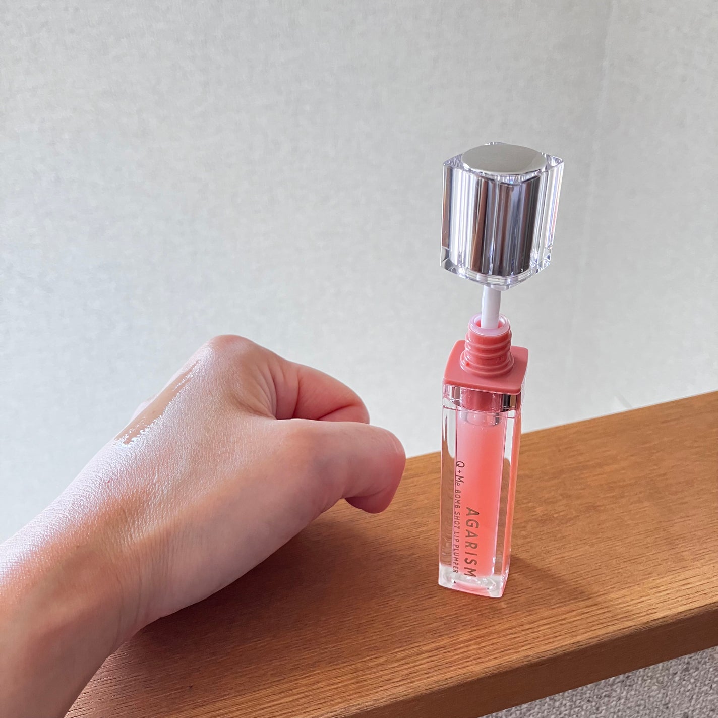 キューミ―ボムショットリッププランパー/AGARISM/リッププランパーを使ったクチコミ(2枚目)