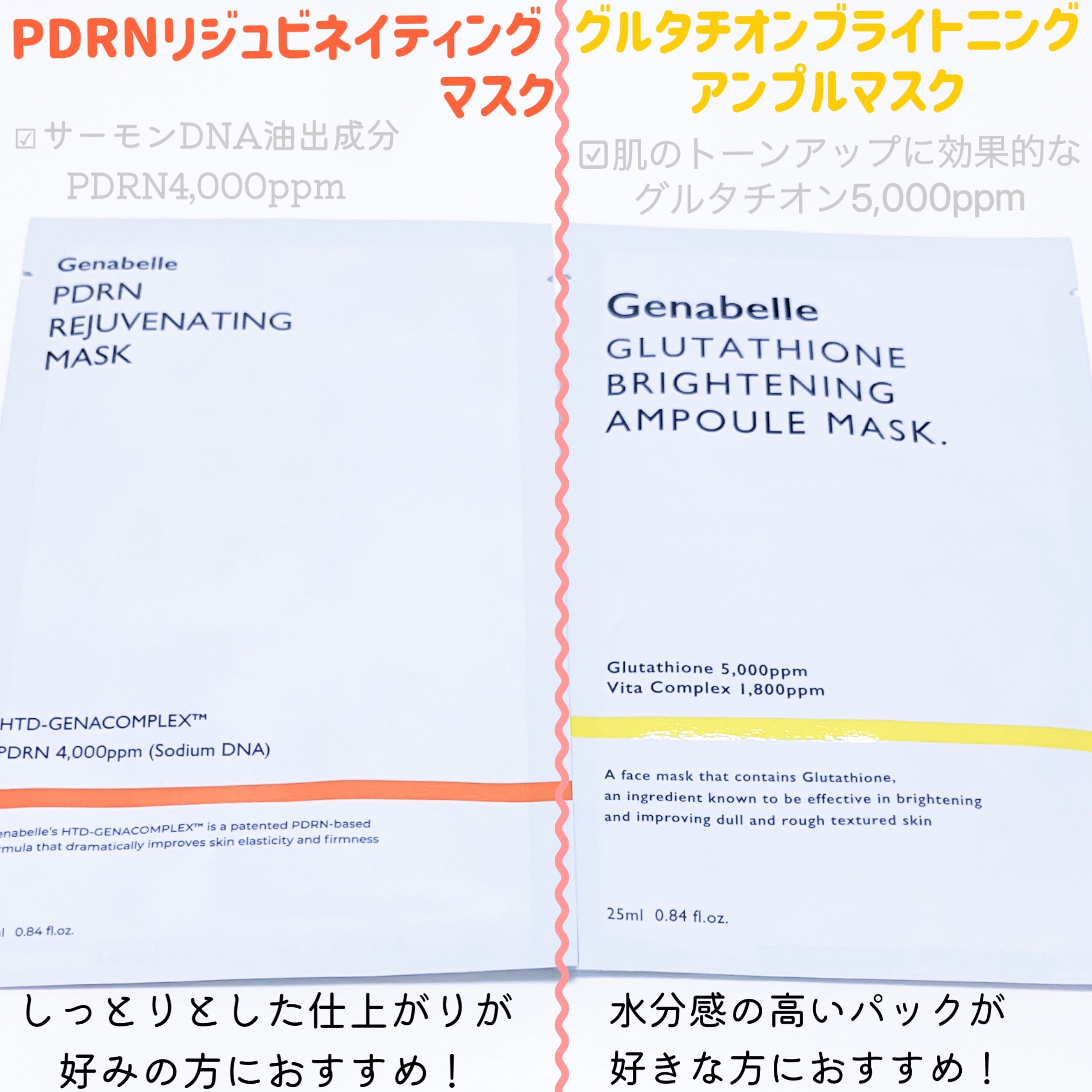 グルタチオンブアンプルマスク/Genabelle/シートマスク・パックを使ったクチコミ（2枚目）