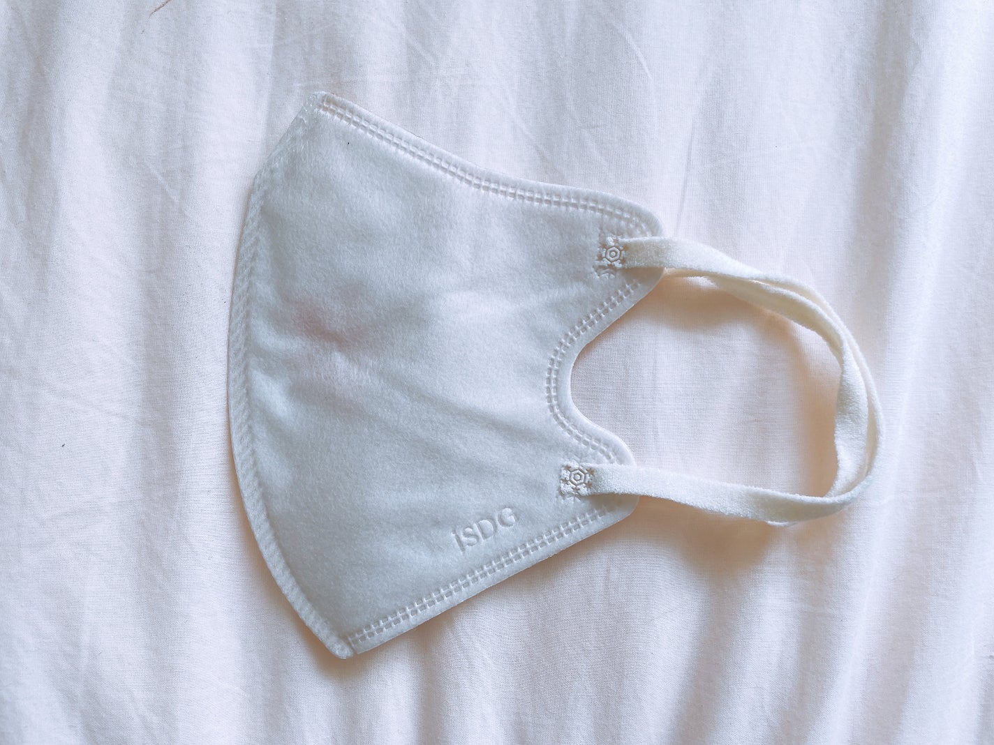 立体型スパンレース不織布カラーマスク/ISDG 医食同源ドットコム/マスクを使ったクチコミ(2枚目)