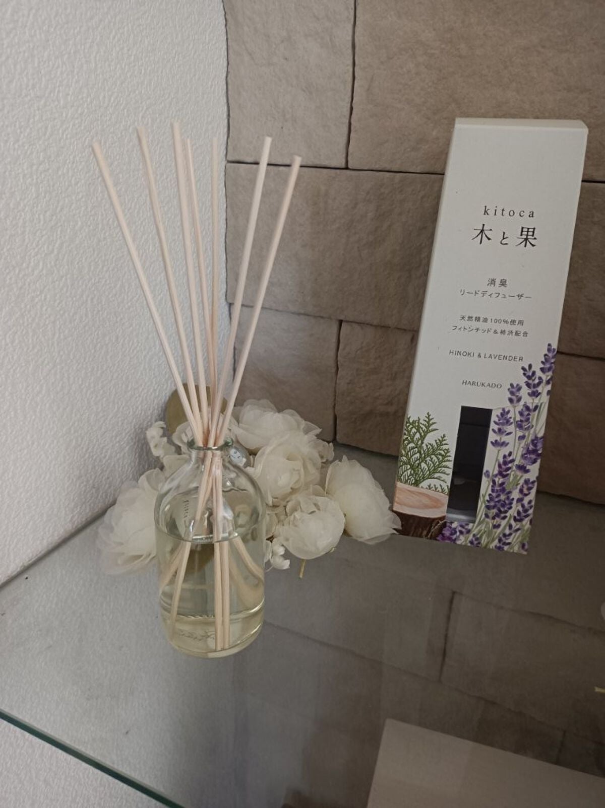 消臭リードディフューザー/Kitoca 木と果/ルームフレグランスを使ったクチコミ(1枚目)