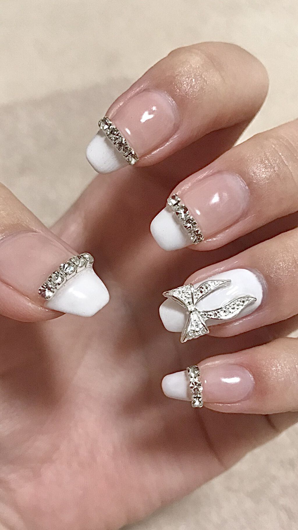 ジェルネイル ミルキーベージュ/セリア/ジェルネイルを使ったクチコミ（1枚目）