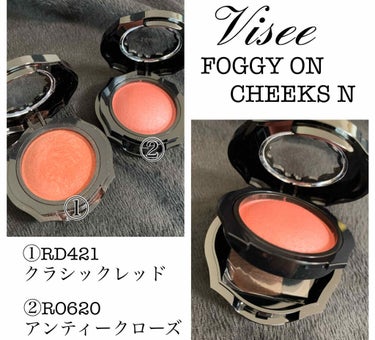 
昨年リニューアルした
新パウダーチーク💞

- - - - - - - - -▷◁.｡
Visee リシェ
FOGGY ON CHEEKS N
(ヴィセ  リシェ フォギーオンチークN)
全6色 各税