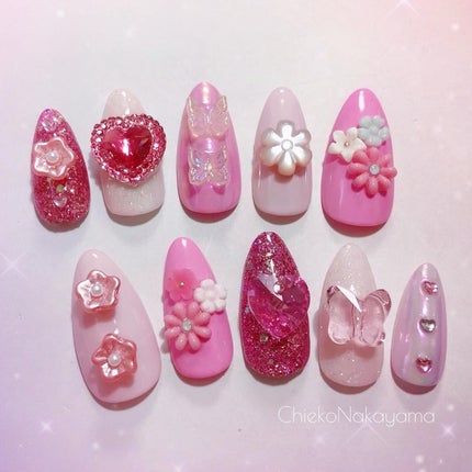 なかやまちえこ on LIPS 「Candyみたいなネイル🍭⠀⠀CandyRaser用に作ったネ..」(5枚目)