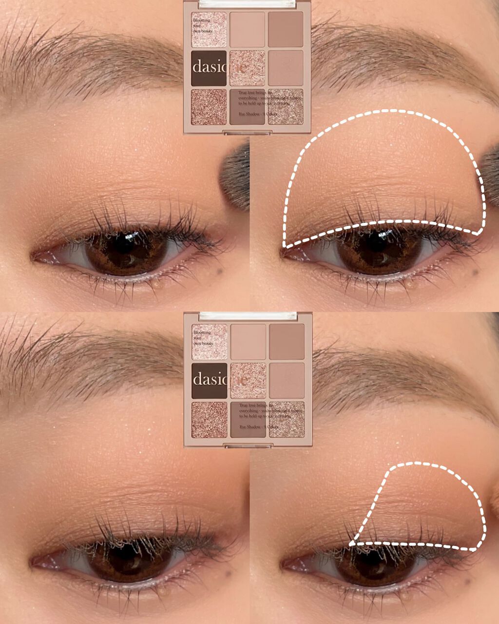 シャドウパレット 10 オータムブリーズ/dasique/アイシャドウパレットを使ったクチコミ（2枚目）