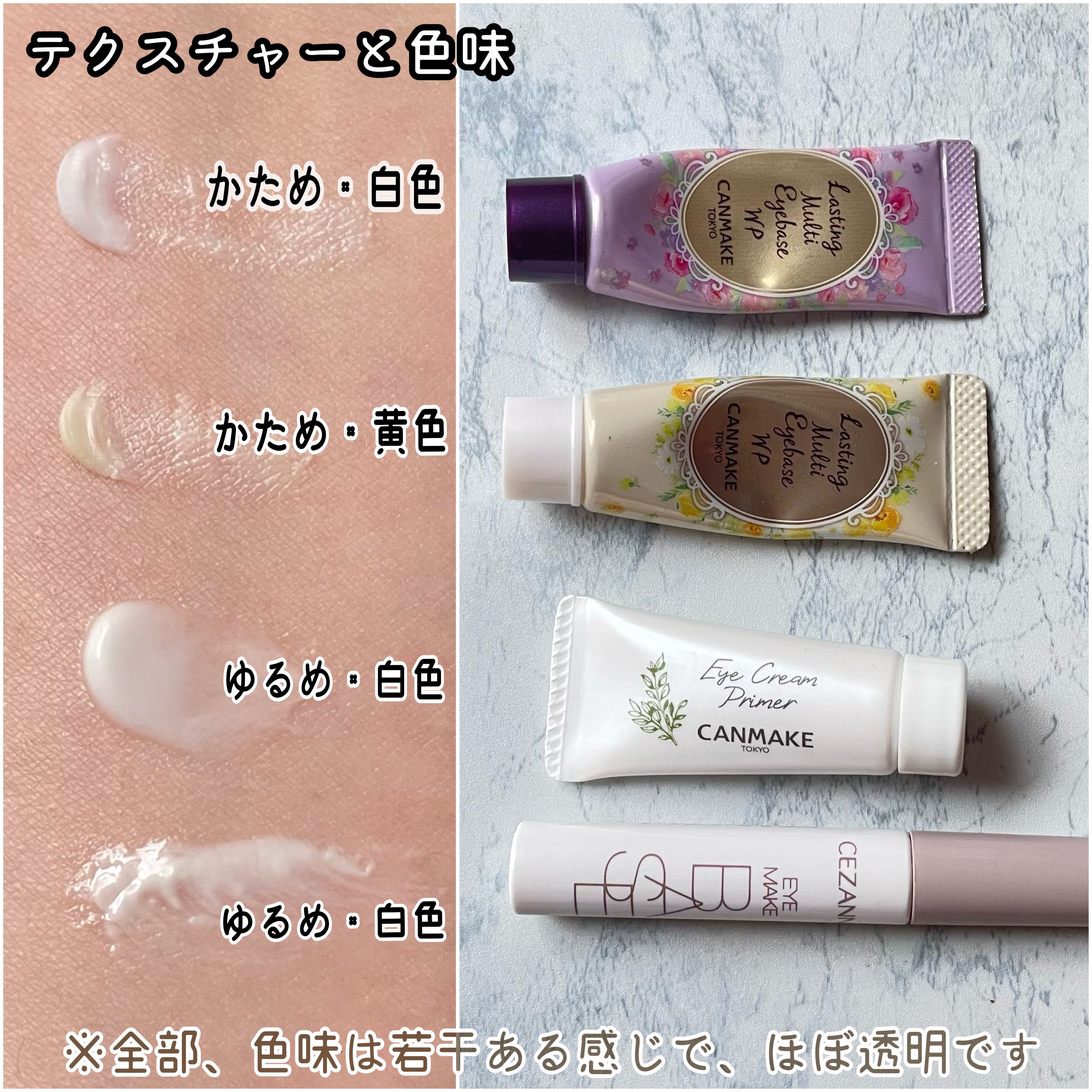 アイクリームプライマー/キャンメイク/アイシャドウベースを使ったクチコミ（3枚目）