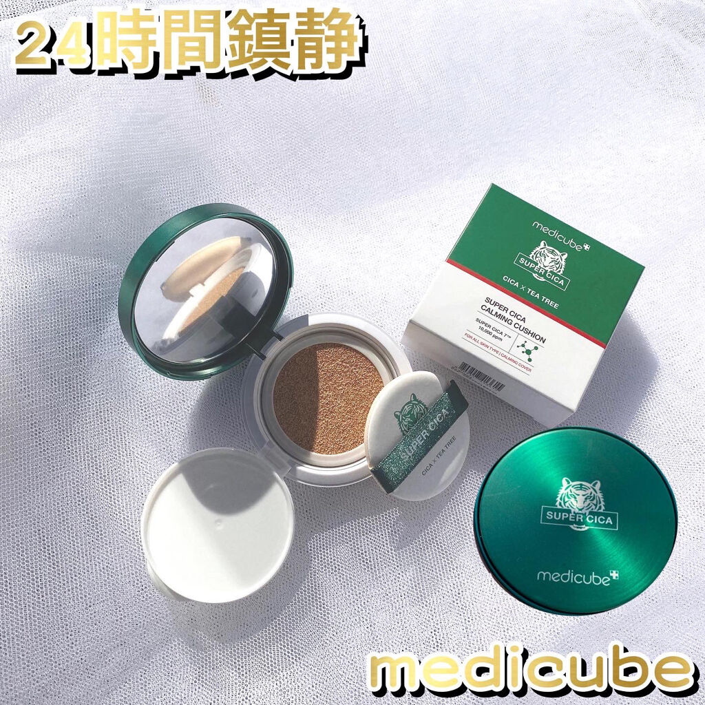 一日中鎮静カバー🐯

メディキューブ

【マスクプルーフ　スーパーシカ　クッション】

　色: 23号　ヌードベージュ


　メディキューブスーパーシカラインのクッションファンデーション

　
　ポイント

　🔸肌荒れ・赤みをケアしてく