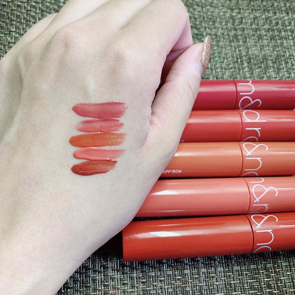 ジューシーラスティングティント/rom&nd/リップティントを使ったクチコミ(2枚目)