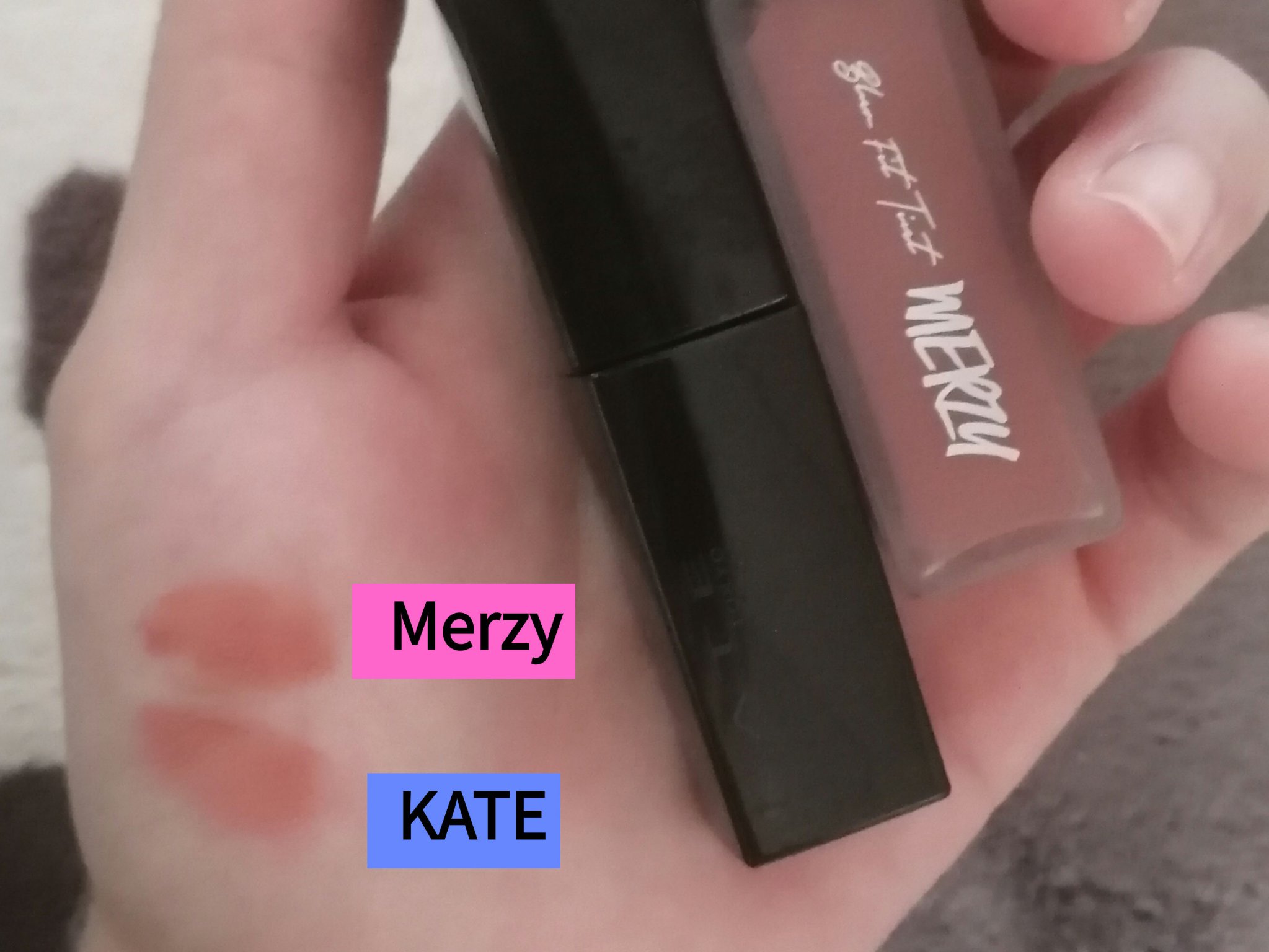 ブラー フィット ティント/MERZY/リップティントを使ったクチコミ（1枚目）