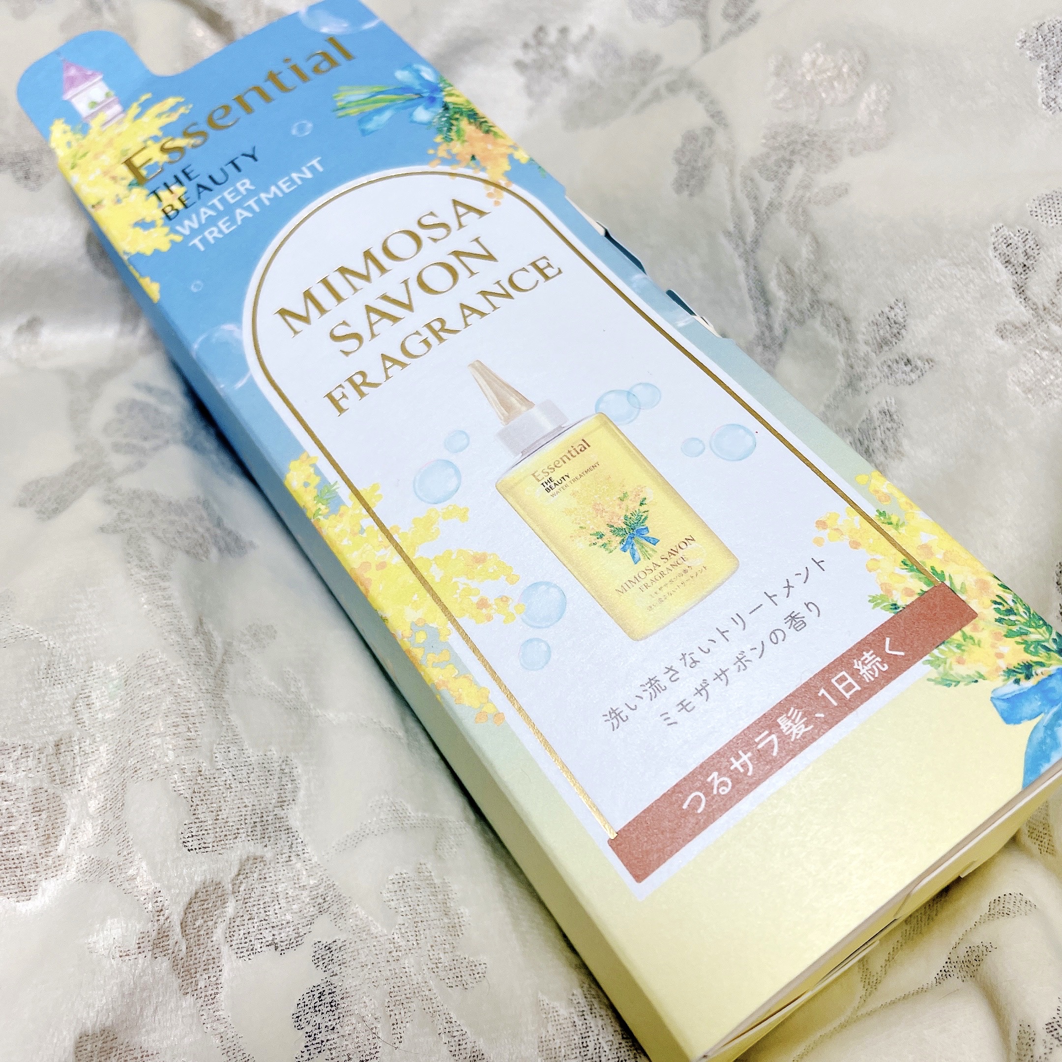 エッセンシャル ザビューティ ウォータートリートメント EXスムース ミモザサボンの香り　/エッセンシャル/洗い流すヘアトリートメントを使ったクチコミ（1枚目）