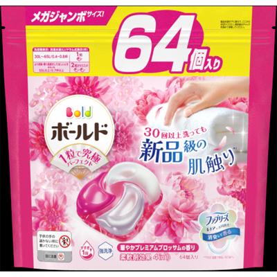 ボールドジェルボール洗剤✩華やかプレミアムブロッサムの香り64個入り×5点セット 試してみた】ボールド ボールド ジェルボール 4D 華やかプレミアム
