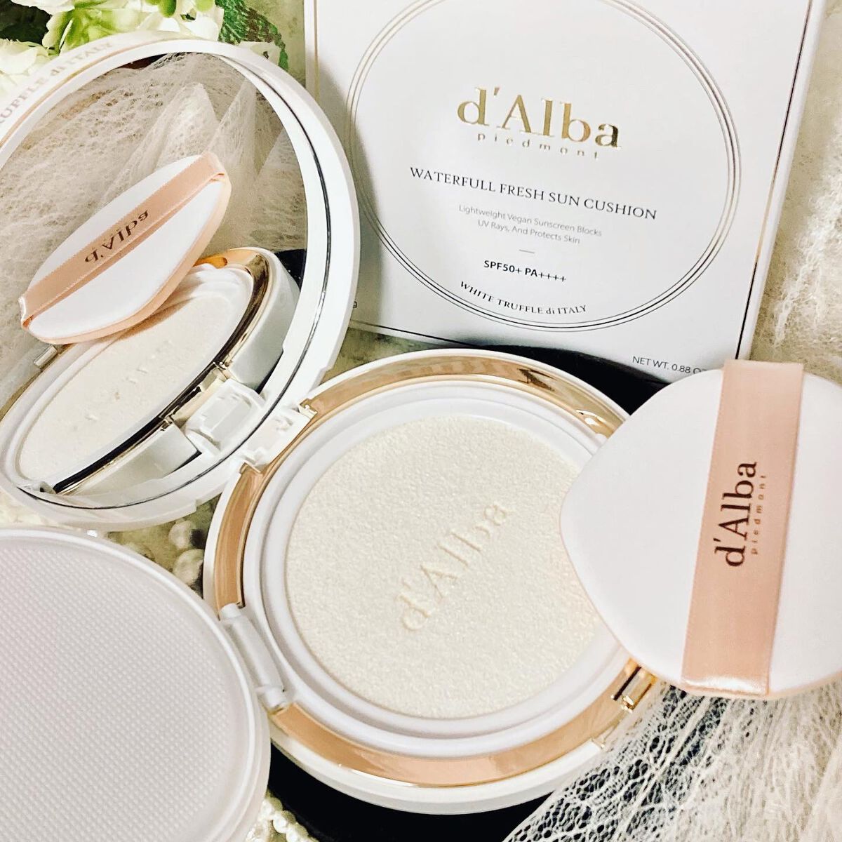 ウォータフルフレッシュサンクッション/ダルバ/日焼け止めローションを使ったクチコミ(6枚目)